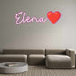 Scritta neon personalizzata Elena❤
️