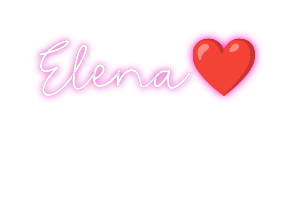 Scritta neon personalizzata Elena❤
️