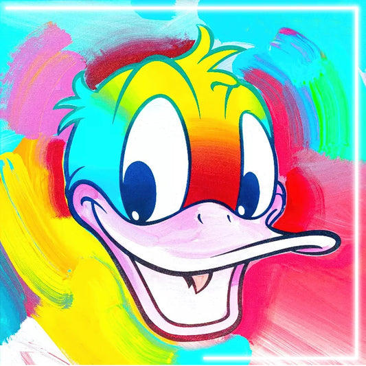 Donald Duck - Quadro neon led da parete