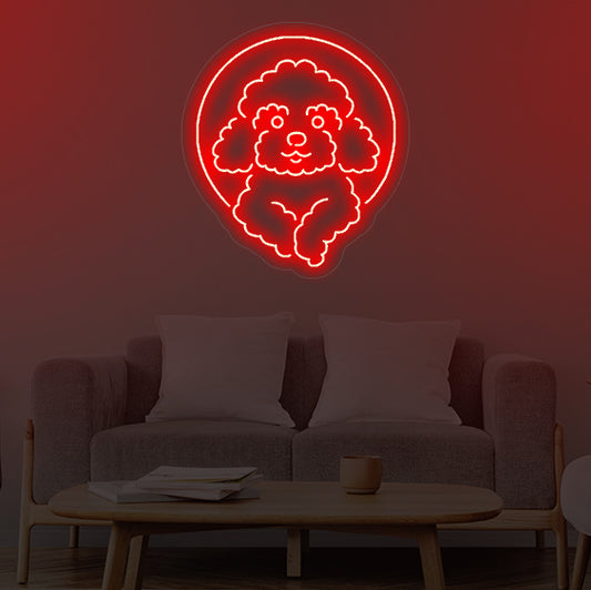 Barboncino animali neon led